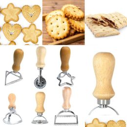 Home Ravioli Tools Baking Cutter Set Pasta Press Kitchen Bevestiging Kit Maker Schimmelgereedschapsstempel Past De Wheel Cake FY2689 Drop D OTDYV