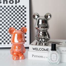 Décoration de chambre à domicile céramique ours figurine Fashion sculpture table décoration piggy bank moderne modern salon art statue décorative