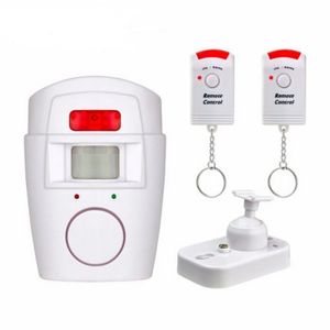 Alerta de seguridad para el hogar, Sensor infrarrojo, Detector de movimiento antirrobo, Monitor inalámbrico, sistema de alarma de 105dB + 2 controles remotos