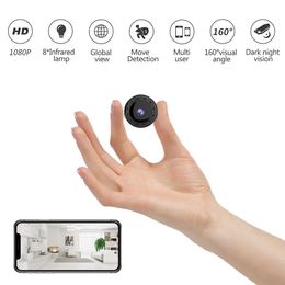Home Security Mini Wifi 1080P IP Camera Draadloze kleine CCTV Infrarood Night Vision Motion Detection SD Card Slot Audio-app