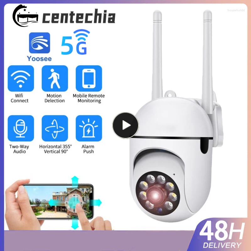Caméra de Surveillance sans fil de sécurité à domicile 1080p Hd, Audio bidirectionnel 2mp Ptz, vidéosurveillance extérieure, application Yoosee