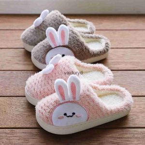 Nieuwe Slippers Voor Thuis Voor Kinderen Jongens Meisjes Herfst Winter Thuis Harige Leuke Slippers Konijn Binnen Houten Vloer Warm Cottonvaiduryd