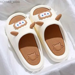 home shoes QYCKABY Couples maison pantoufles nouveau 2024 chien dessin animé mouton EVA pantoufles Animation en plein air anti-dérapant été tongs Mans femmes Y240401