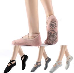 Home Shoes Women Yoga Socks Silicone Pilates Barre Socks Fitness Sport Sock Sports Dance Slippers met grips voor vrouwelijke meisjes