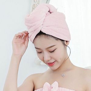 Huisdouche Cap Quick Dry Hair Handdoek Effen Kleur Zachte Comfortabele Haren Drogen Water Absorberend Drogen Dame Bath Caps Handdoeken BH4381 TYJ