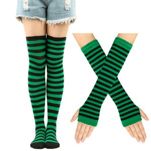 Home Stocking Arm Warmer Set Boutique Blank Knee Long Socks Multi Colors Xmas Holiday Stocks Family Kouunes Dom-C23-77