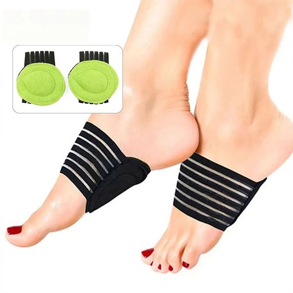 Suministros para el hogar, 1 par de almohadillas de soporte para el arco del pie, plantillas para zapatos, almohadillas deportivas para correr, masajeador de pies, calcetines para fascitis Plantar, cuidado de los pies