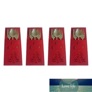 Thuis Servies Kerstmis Opbergtas Pak Messen Forks Bag Bestek Rode Houder Xmas Decoratieve Partij Ornamenten Fabriek Prijs Expert Design Quality Nieuwste Stijl