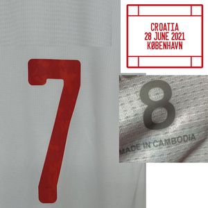 Textiles para el hogar 2021 Match Worn Player Issue Morata Torres Olmo Moreno Pedri con el juego MatchDetails Soccer Patch Badge