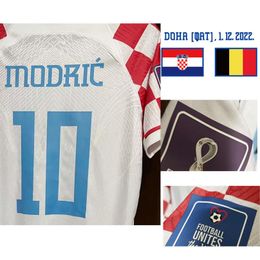 Textile de maison, Maillot Modric du jeu final, avec texte, transfert de chaleur, fer sur Patch de football, Badge255o, 2022