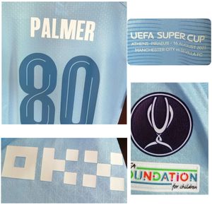 Accueil Textile 2023 Super Cup Final Maillot Palmer Haaland Grealish De Bruyne Player Version Transfert De Chaleur Fer SUR Football Patch Badge