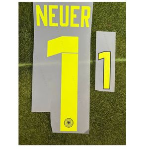 Textile à la maison 2024 Allemagne # 1 Neuer Nameset Printing Ther Transfert Iron sur l'insigne de patch de football