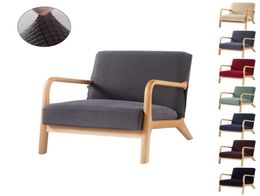 Housse de protection pour fauteuil en Textile de maison, housse de fauteuil en bois extensible avec fermeture éclair, siège de Banquet moderne élastique D30 Covers6400743