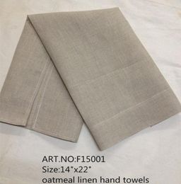 Home Textiel Classical American Style12pcSlot 14quotx22quotseaming randen kleur havermout linnen handdoek zorgt ervoor dat elke gast aanvoelt 3385451