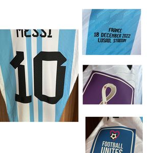 Textiles para el hogar Final Argentina Vs Francia 2022 Match Worn Player Issue Final Game Soccer Patch Badge