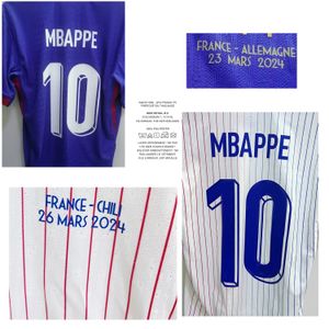 THOME TEXTILE MATCH VERLAND PLAYER -uitgave Frankrijk Maillot vs Allemagne Chili Mbappe Griezmann Giroud Kolo Muani Dembele Tchouameni Camavinga Soccer Patch Badge