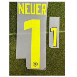 Textile à domicile Équipe nationale Allemagne Neuer NameSet Transfert Heat Transfert Iron sur Badge de patch de football