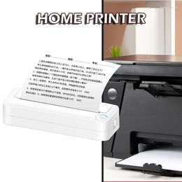 Impresora térmica para el hogar, portátil, sin tinta, A4, para teléfono móvil, compatible con Bluetooth, control remoto inalámbrico, larga vida útil, fácil de usar