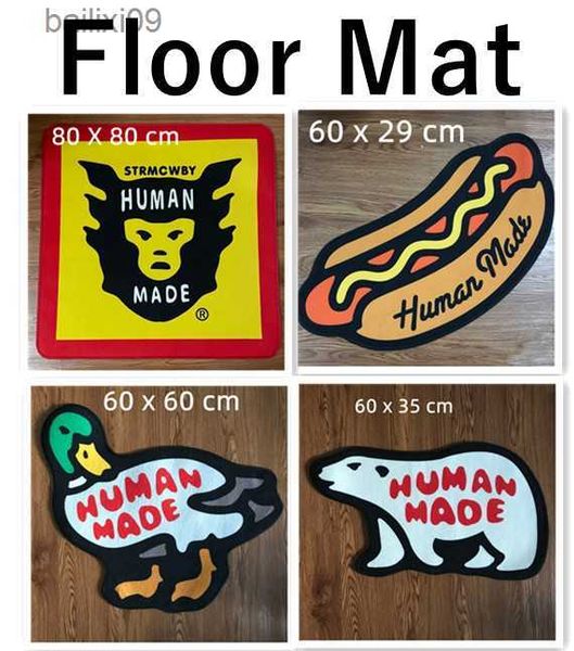 Accueil Trapstar Human Made Tapis de sol porte tapis de bain tapis décor de chambre esthétique Strmcwby felpudo Hot dog mignon décor de chambre T230519