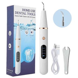 Home Ultrasone Calculus Remover Elektrische draagbare Dental Cleaner Smoke Stains Tartaar Plaque Tanden Blitsende reinigingsapparaat 220627