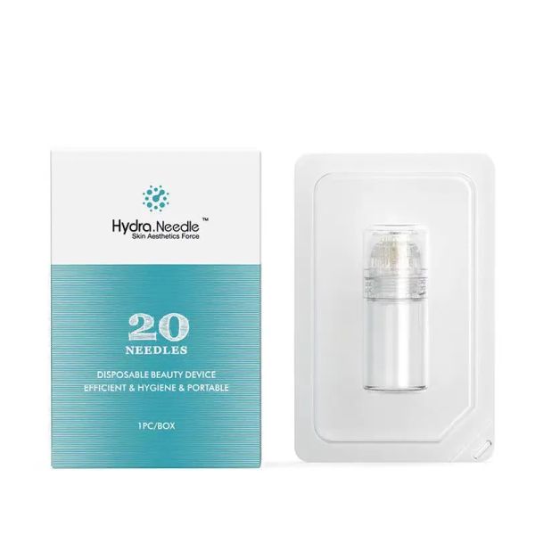 Uso en el hogar 20 pines Hydraroller 20 64 Gold Hydra Stamp Microneedle Derma Roller para el cuidado de la piel