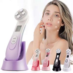 Home Gebruik 5 in 1 multifunctionele huidverzorging Anti Wrinkle Eye Lift Trachering EMS Photon Therapy Facial Massager Beauty Device