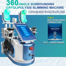 Corps lipolaser Façonment à 360 degrés Cryo-Fat Repoval Machine RF Skin Care Remover 40k Cavitation Perte de poids Instrument de beauté