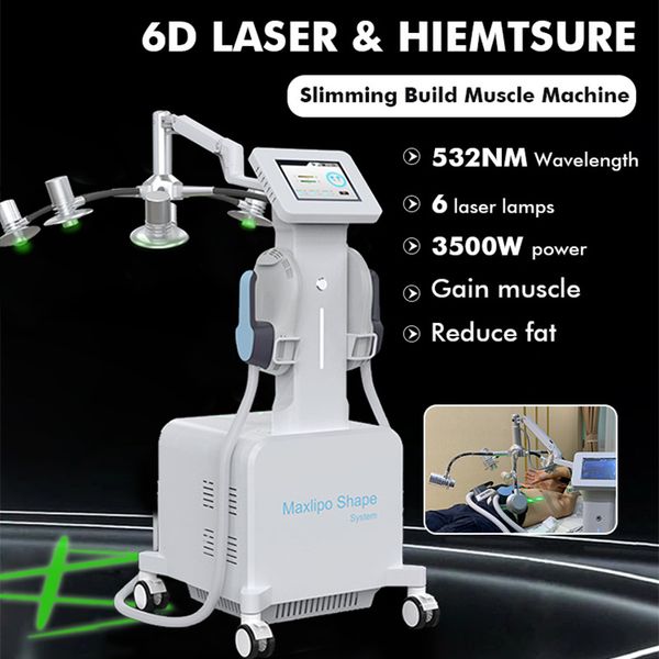 EMSlim Body Shape 6D Lipo Laser Anti Cellulite Ventre Graisse Remover Minceur Machine HIEMT Muscle Building Equipment Salon Home Use