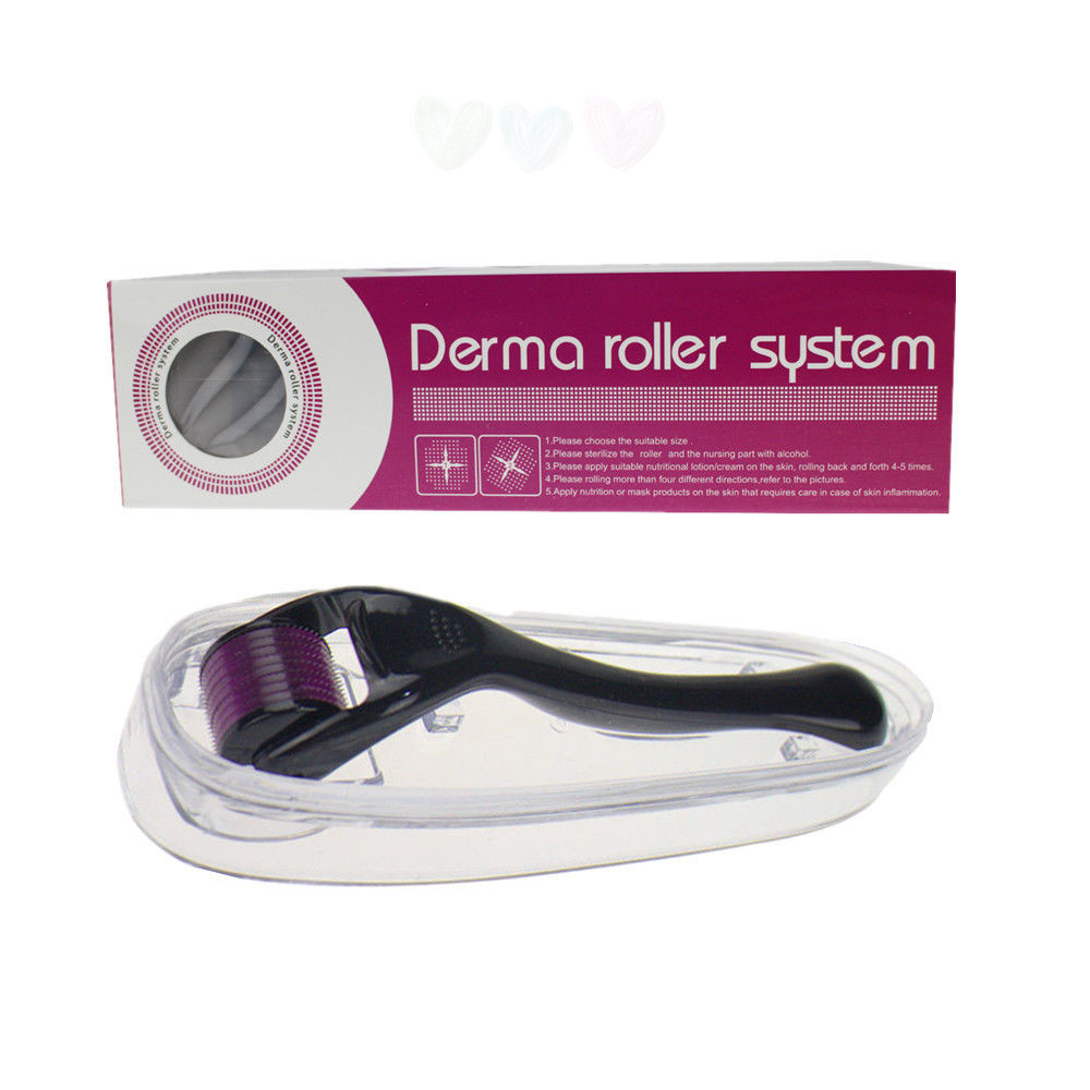 Home use dermarollers 540 microneedling darma roller beard growth hair roller micro needle face dermaroller 0.2/0.25/0.3/0.5mm derma rollers for sale