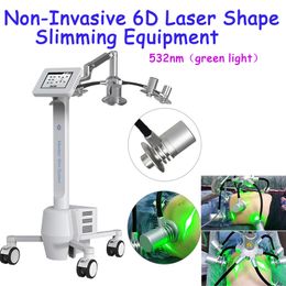 La machine de forme de laser de Lipo d'utilisation à la maison réduisent l'équipement de contournement de corps gras 6D Lipolaser amincissant la CE de machine approuvent