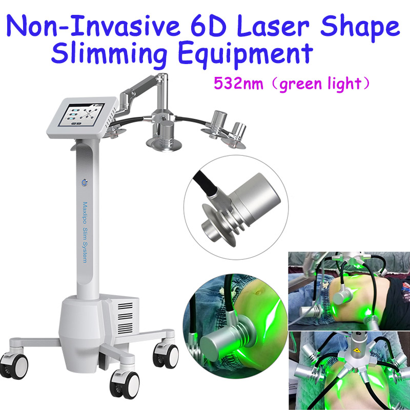 Evde LIPO Lazer Şekiş Makinesi Yağ Vücut Konturlama Ekipmanını Azalt 6D Lipolazer Zayıflama Makinesi CE onay