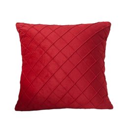 Housse de coussin de salon à usage domestique couleur unie décorative rayée housse de coussin en velours hollandais pour canapé-lit chaise de haute qualité L220816