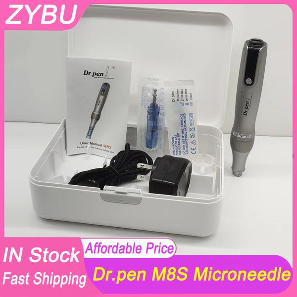 Uso en el hogar Cuidado de la piel Rodillo de microagujas Dr.pen Ultima M8S Sistema de microagujas Dr Pen MTS Stamp Dermapen Mesoterapia Rejuvenecimiento facial Kit de crecimiento del cabello