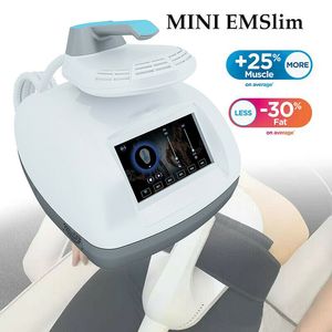 Uso en el hogar Pantalla táctil hiemt mini neo con RF 7 Tesla esculpir Ems Estimulador muscular Pérdida de peso esculpir el cuerpo Equipo de belleza One Handle Emslim RF Machine