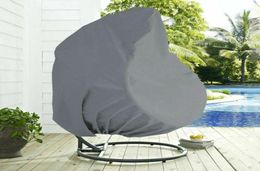 Accueil UV Protection Swing Chaid Cover Outdoor Garden Terrace Aprofproofing Suncreen Furniture Garden Chair Dust Cover 9461049