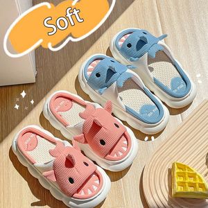 Home Vrouwen schattig 849 Non-slip cartoon linnen slippers indoor paren slaapkamer platte schoenen unisex zomer strand sandalen 230520 673