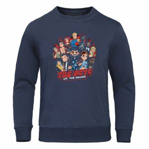 Homelander The Seven Men Sweat-shirt The Boys TV Show Sweat à capuche Automne Polaire Sweat-shirts chauds Anti Hero Pull Casual Streetwear E13o #