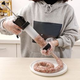 Zelfgemaakte worstvullers Meat Fillers Machine 1set worst gadgets Keukengereedschap Worst spuithandleiding Sausage Maker