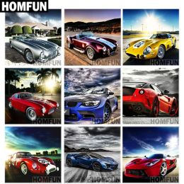 Homfun Full Square / Round Drill 5d DIY Diamond Painting "Racing Car Landscape" Point de croix 3D CRORDERY STTICH 5D GAGNE