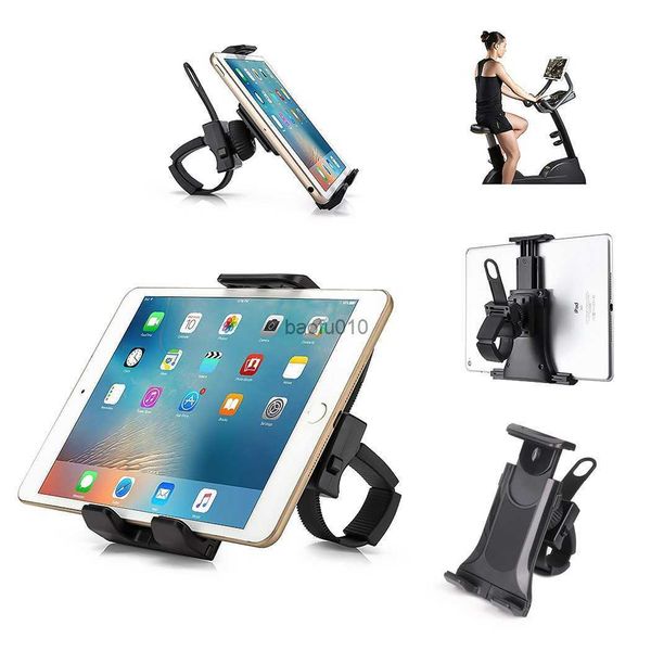 Homhu Vélo Vélo Tablette Support Support Universel 4-11 Pouces Intérieur Gym Tapis Roulant Guidon Pour iPad Pro Air iPhone Xiaomi L230619