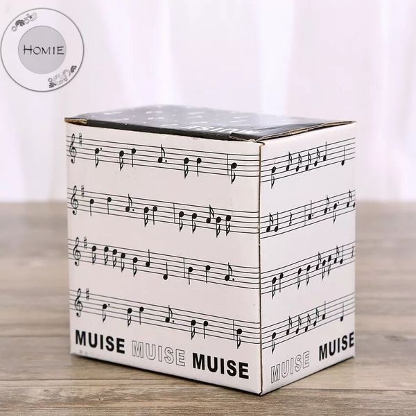 Homie 300ml Creative Music Tea tasse STAVE Remarque Piano Clavier Clavier Forme de forme Ceramics Mug avec tasse Coud Christmas Gift