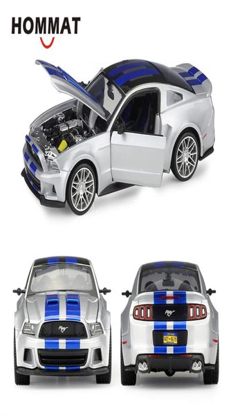 HOMMAT Simulación Maisto 124 Escala 2014 Ford Mustang Street Racer Modelo de aleación Coche Diecast Vehículos de juguete Modelo de coche coleccionable X0104792082