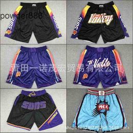 Homme sport loisirs basket football badminton rugby Sun Team Pantalon de poche zippé entièrement brodé Short de basket