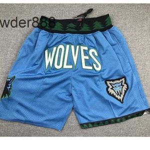 Homme sport loisirs basket football badminton rugby Forest Wolf Pantalon de poche zippé entièrement brodé Short de basket