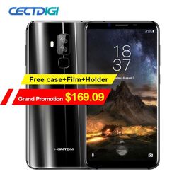 Homtom S8 57quot HD189 rapport d'aspect téléphone portable double caméra arrière 16MP5MP 4GB64GB MTK6750T Octa Core empreinte digitale 4G Smartph5825563