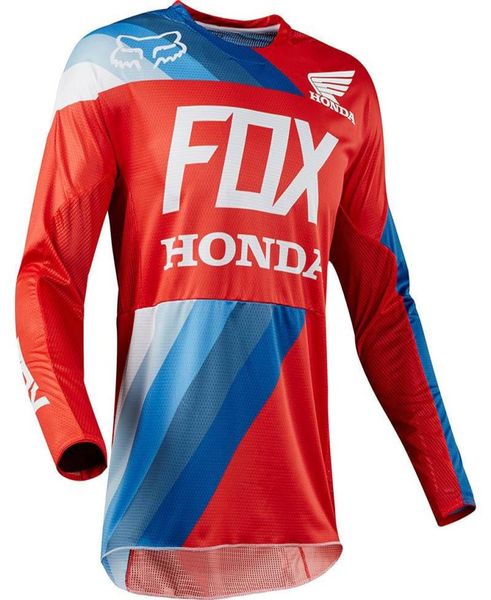 Costume de course Honda Cycling Downhill Fox Jersey Cycling Wear Sweat à sweat à manches longues Suit de moto personnalisé 2019 Nouveau style Rapha J7720270