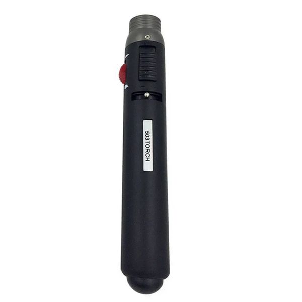 Honesto 503 Lápiz Torcha 503 Jet Outdoor más ligero Jet a prueba de viento lápiz de llamas butane soldadura de combustible recargable soldadura de tabaco encendedores de pluma