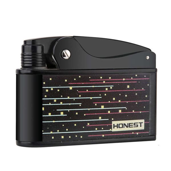 Honest Kerosène Lighter Press Type d'allumage Retro Cigarette Lighter Wholesale