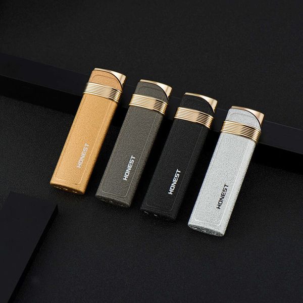 Honest Metal Turbo briquet sans gaz plus léger inhabituel Mini Flints Cigarette Lighters Cigar Fumer Accessoires Gadgets pour hommes