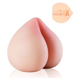 Honey Peach Masturbator for Men Big Dick Pene Trainer Silicone Realistic Clitoris Deep Gargage Massasger Cup Toys 240423